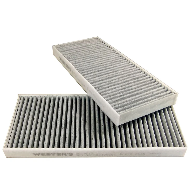 For MAZDA 3 BK MAZDA 5 CR19 CW 05-2010 Set of 2 Activated Carbon Air Cabin Filter BBM461J6X CU22001-2 MK3012 2pcs