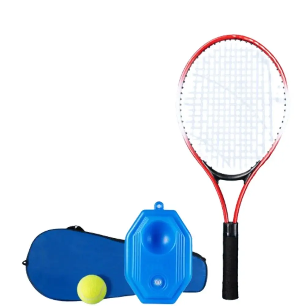 

Single Tennis Racket Set for Kids Shock Absorbing Lightweight Sports Game 23inch with Carry Bag Tennis Trainer Rebound