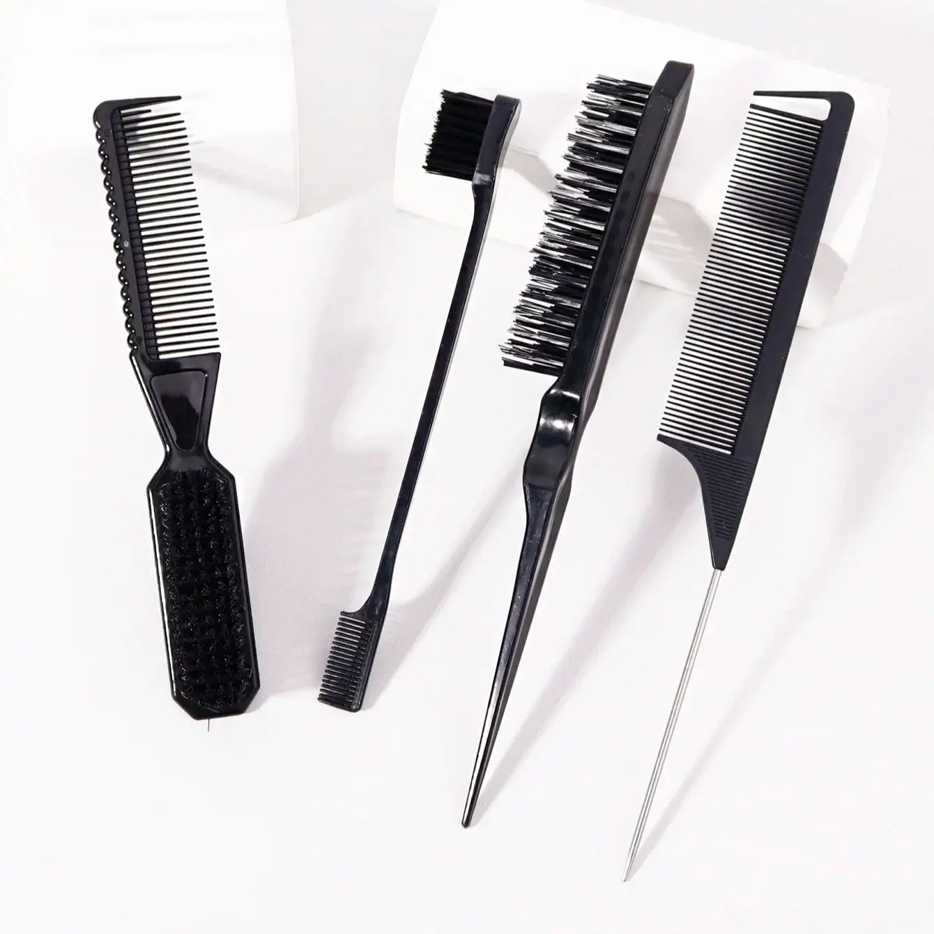 مجموعة مشط تصفيف مكونة من 4 قطع، مناسبة لكل من الرجال والنساء، مجموعة أدوات تصفيف الشعر، خاصة لشعر مستعار حقيقي