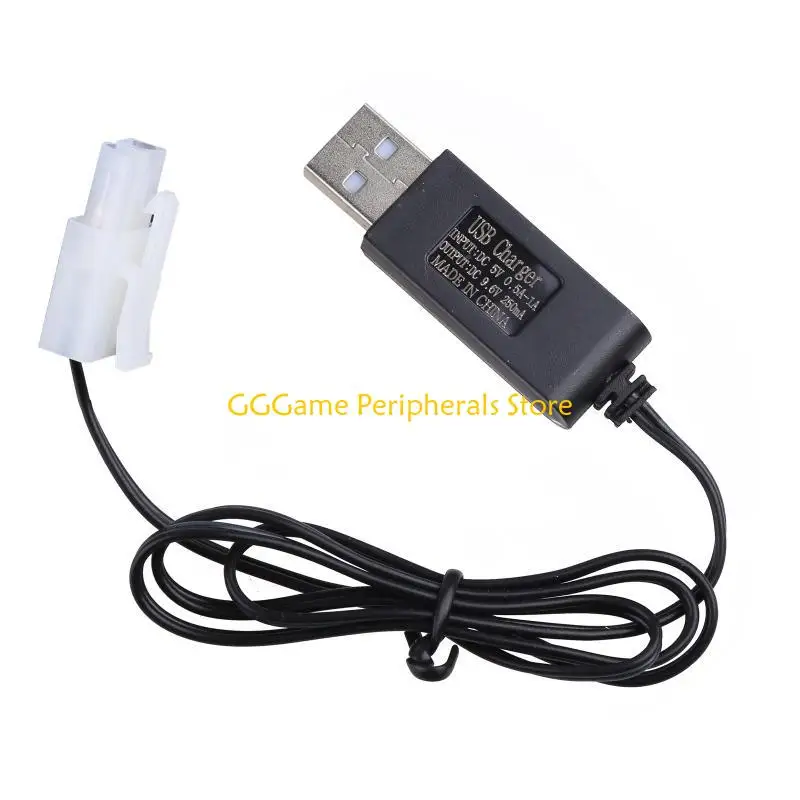 U55B Rechargeable USB Battery Ni-Cd Ni-MH Battery Pack KET-2P Plug Adapter 9.6V 250mA Output RC Toy E56B Durable Part