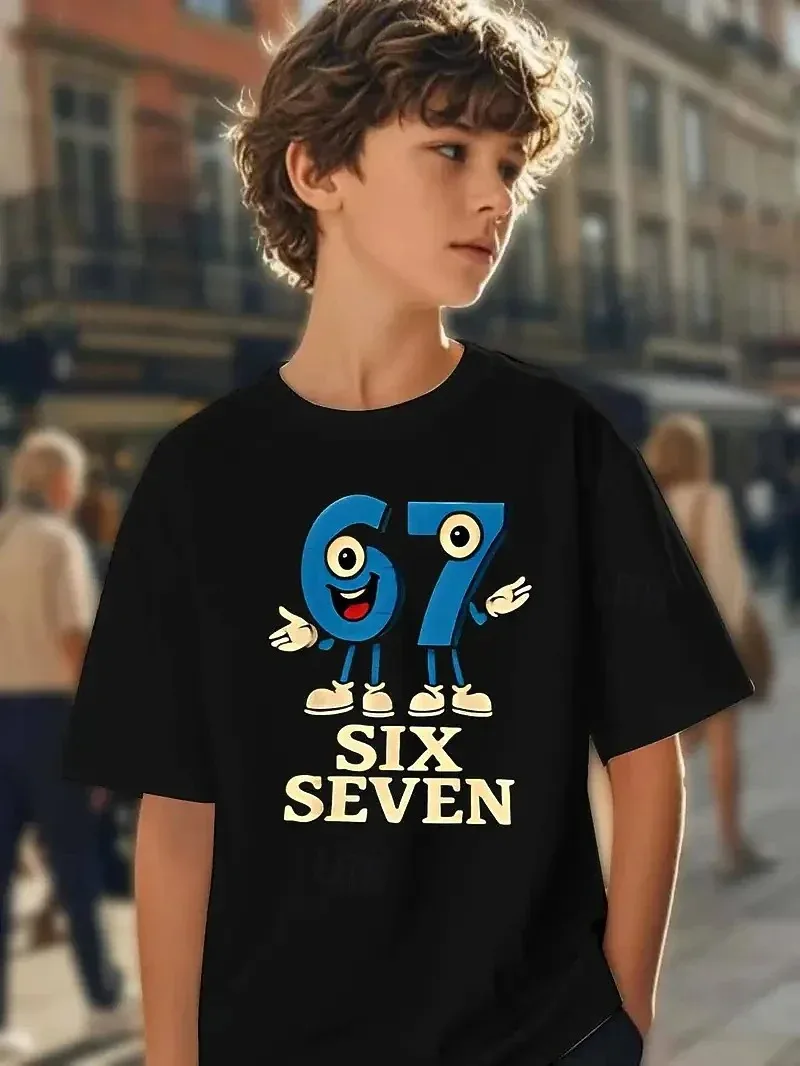 Summer 2026 T-Shirt for Kids, Teal Color, with Funny Video Game Meme Design, for Parents and Children, Sizes 6-7, Y2K Style