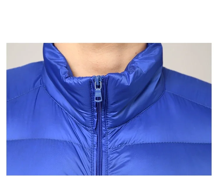 Jaqueta de algodão ultraleve masculina, Parka resistente à água e ao vento, casaco respirável, roupas de outono e inverno, tamanho grande