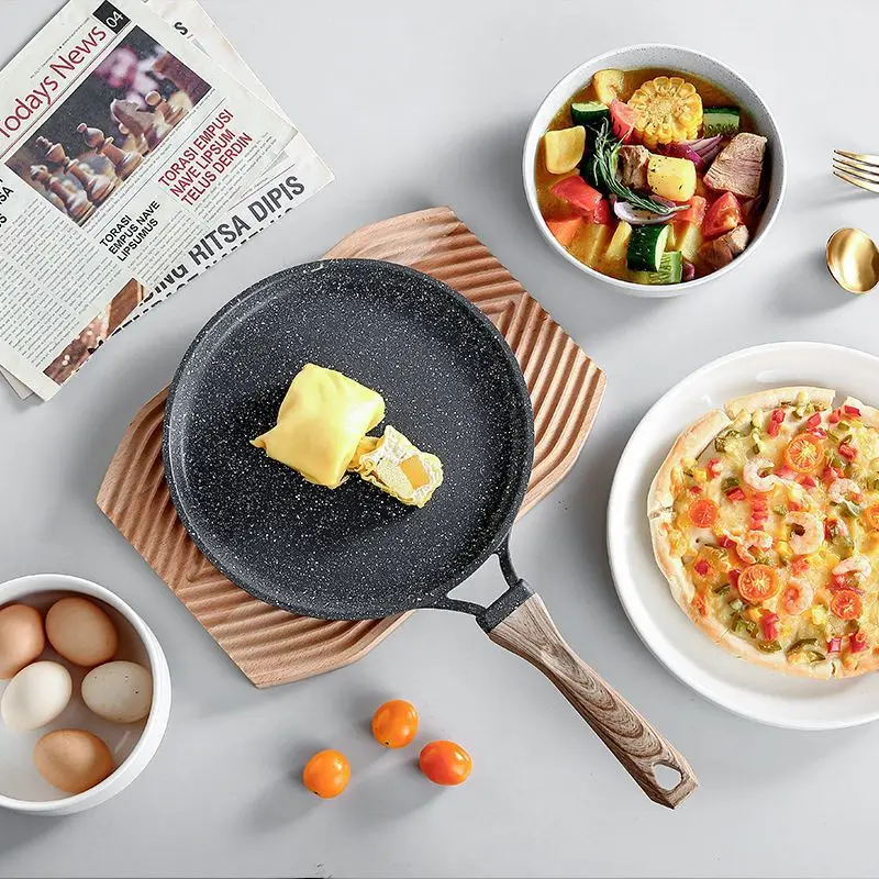 Household non-stick skillet, cake pastry special frying pan, egg breakfast pan flapjack pancake pan, suitable for all stoves view 5