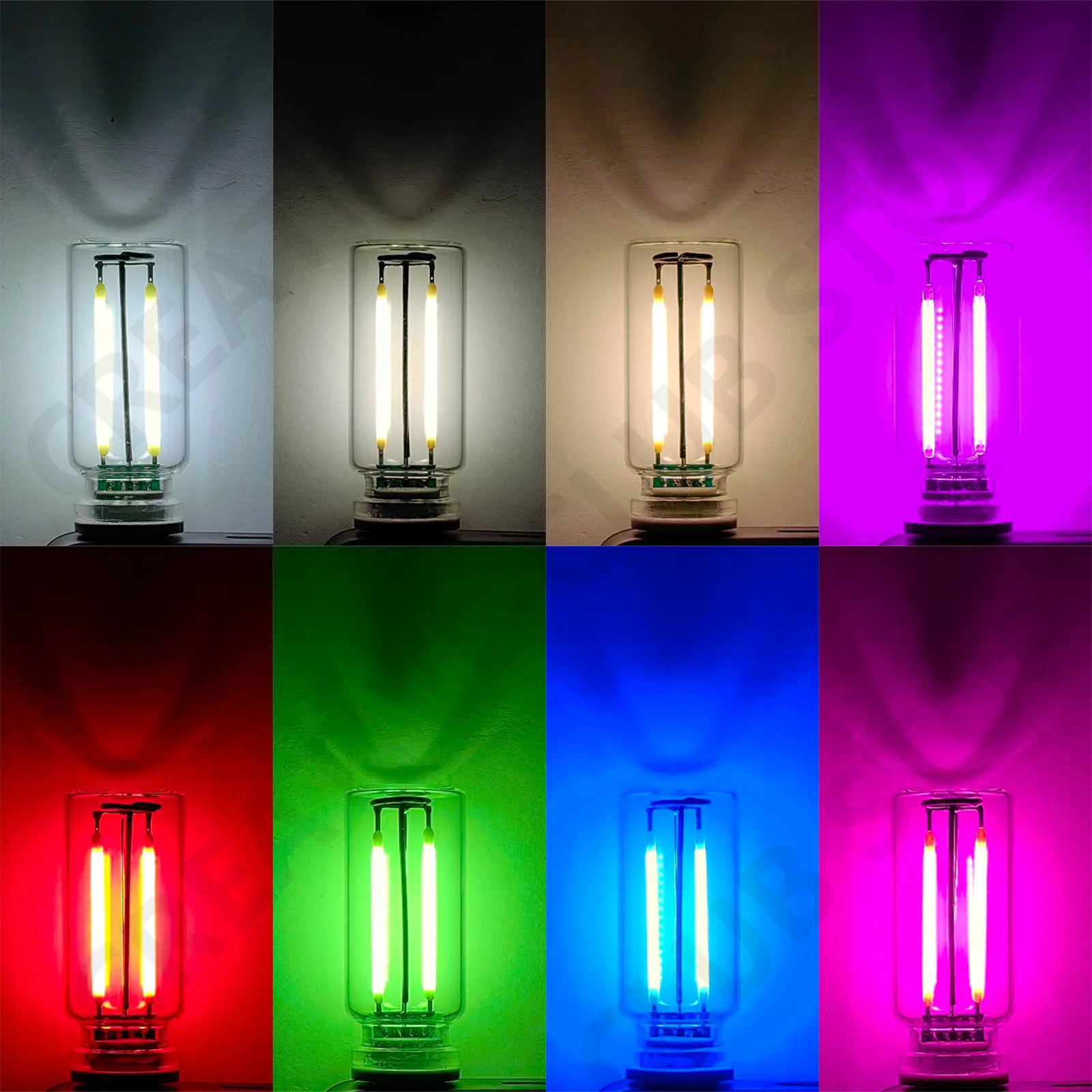 6 pçs 5v luz noturna led lâmpada de filamento iluminação portátil plug play usb lâmpada atmosfera decorativa lâmpadas para luzes ambientadas