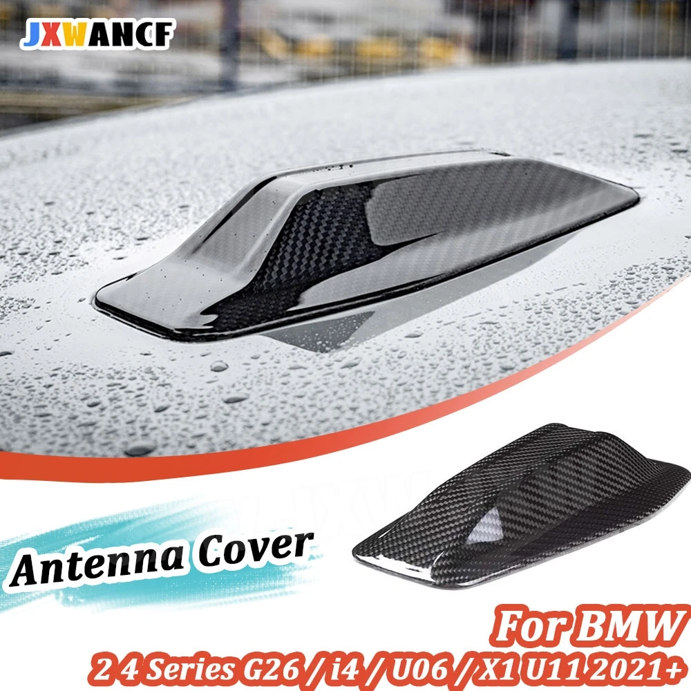 

JXWANCF Carbon Fiber Shark Antenna Trim Cover for BMW 2 4 Series Gran Coupe G26 / i4 / Active Tourer U06 / X1 U11 2021- IN FRP