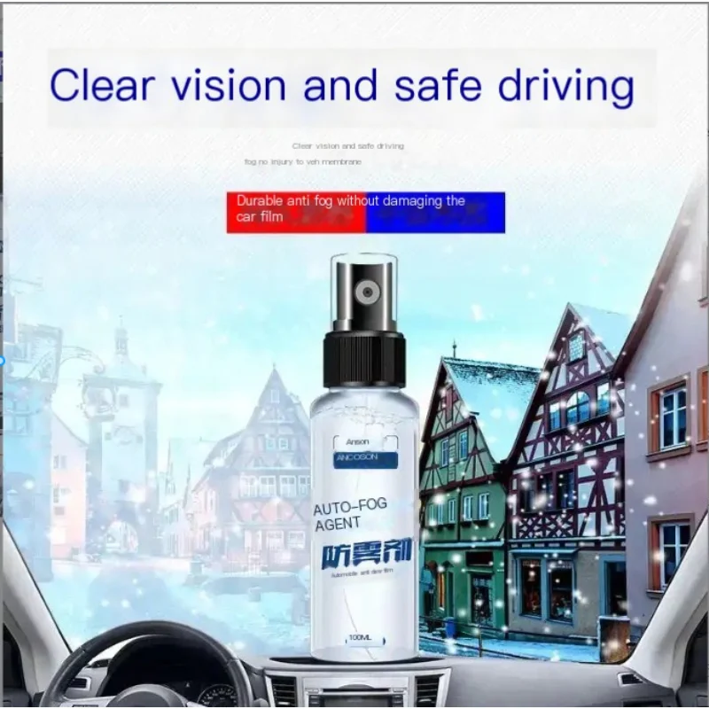 100ml Antifogging Agent / Water Repellent ,For Auto Glass Helmet Eyeglass  Defogging Car  Agent Nano Hydrophobic Coating Spray