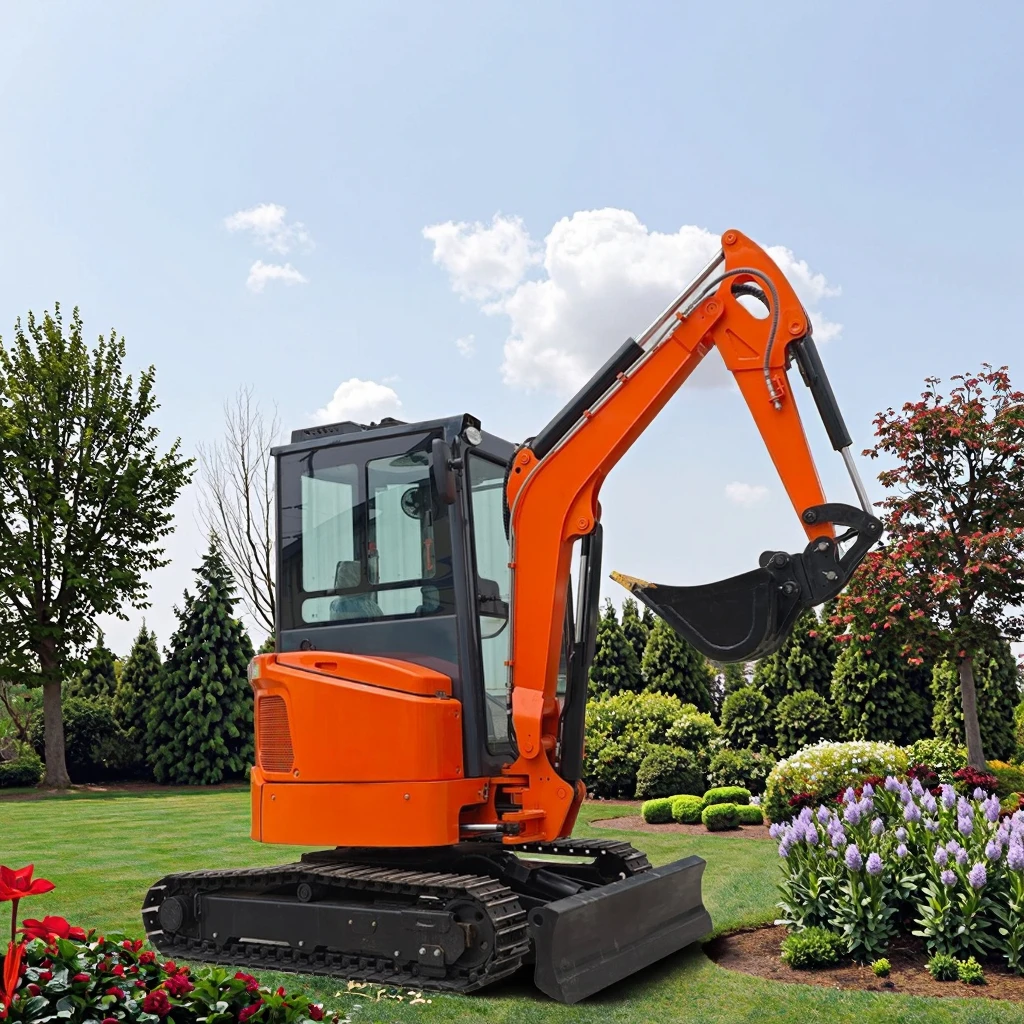 Hot Sale Mini Garden Excavator Compact Design KN35 Hydraulic System for Landscaping Digging Trenching Durable Multi-functional