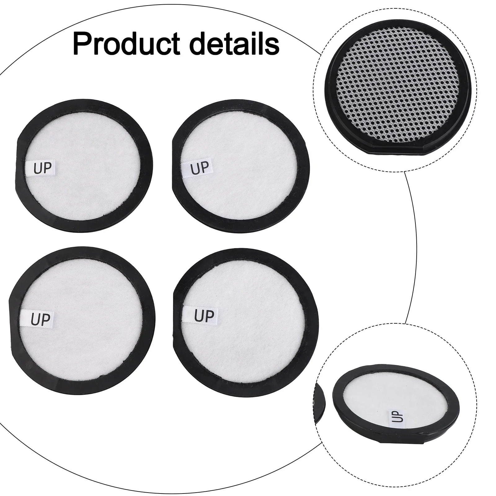 2/4pcs Motor Filter For Hoover S132 / Pre Motor Filter For Hoover H-Free 500 Models Vacuum Cleaner Cleaning Accessories