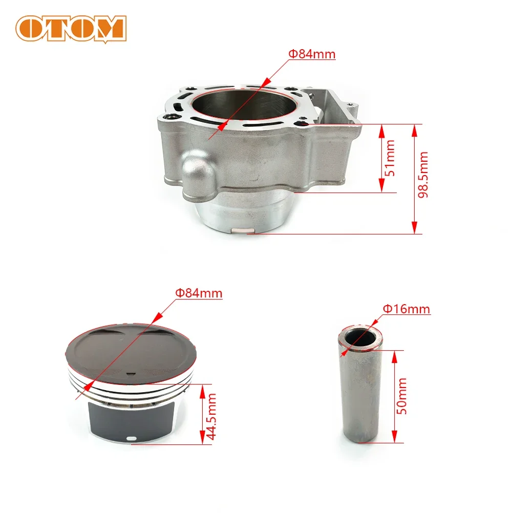 

In stock OTOM Motorcycle NC250 NC300 Engine Cylinder Kit 84mm Cylinder Block Piston Ring Gasket for ZONGSHEN NC 250CC Upgrade 30