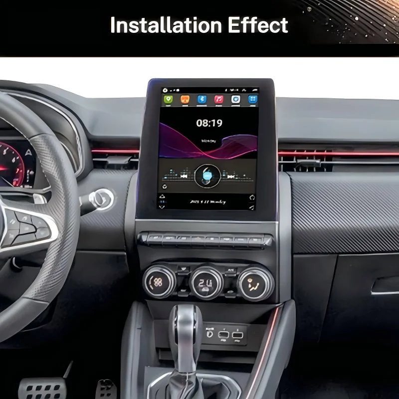 Android Car Radio Multimedia for Renault Clio 5 2019-2021 Audio 9.7inch Vertical HD Screen Car Stereo Player GPS BT WiFi Carplay