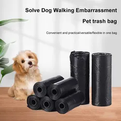 10 Rolls 1 Pack Pet Garbage Bag Dog Poop Bag Garbage Bags Cleaning WasteDisposable Trash Pouch Portable Bag