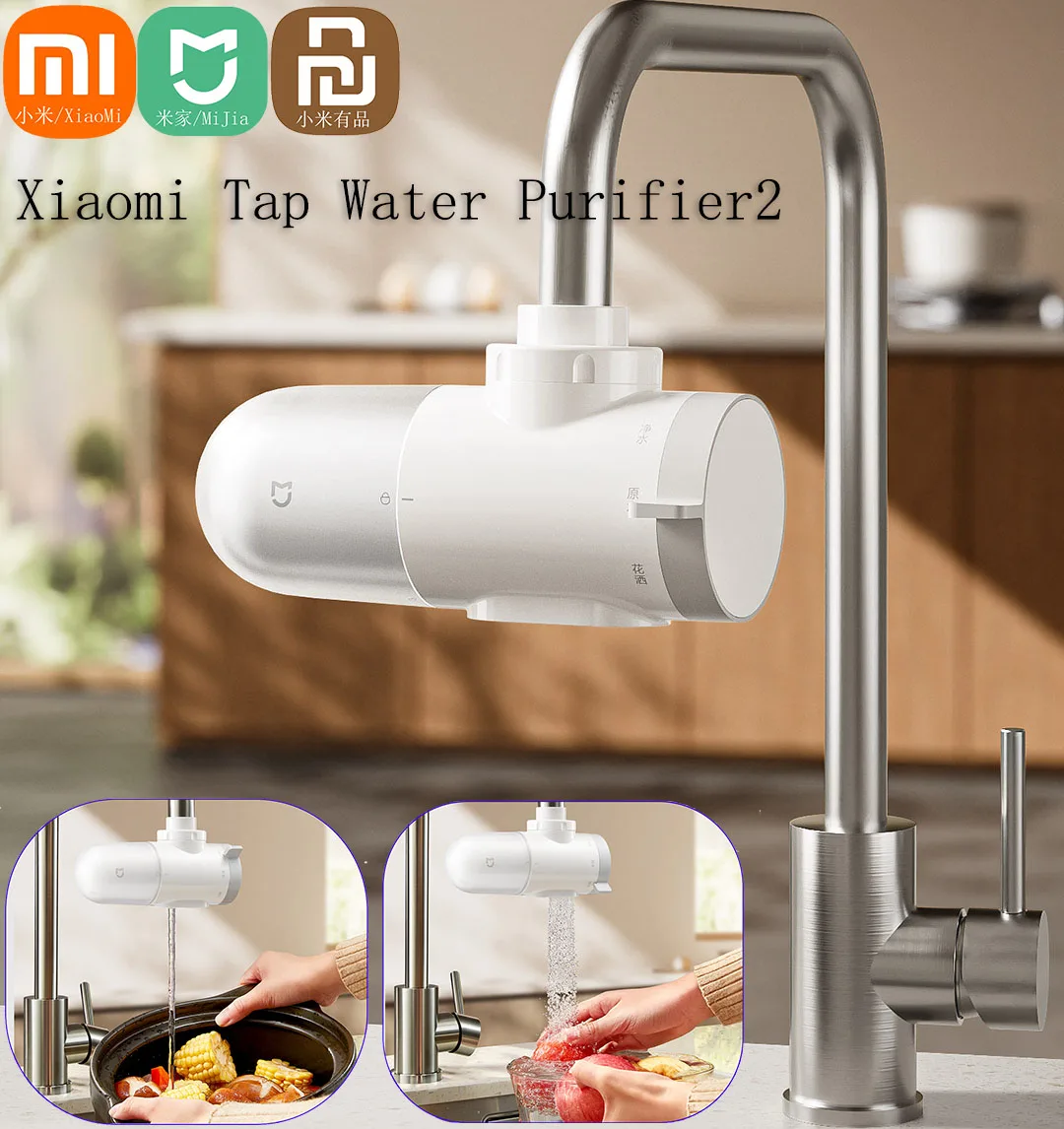 

Xiaomi Mijia очиститель воды с краном 2, бытовой очиститель воды, кухонный кран, фильтр для водопроводной воды, перколятор с активированным углем