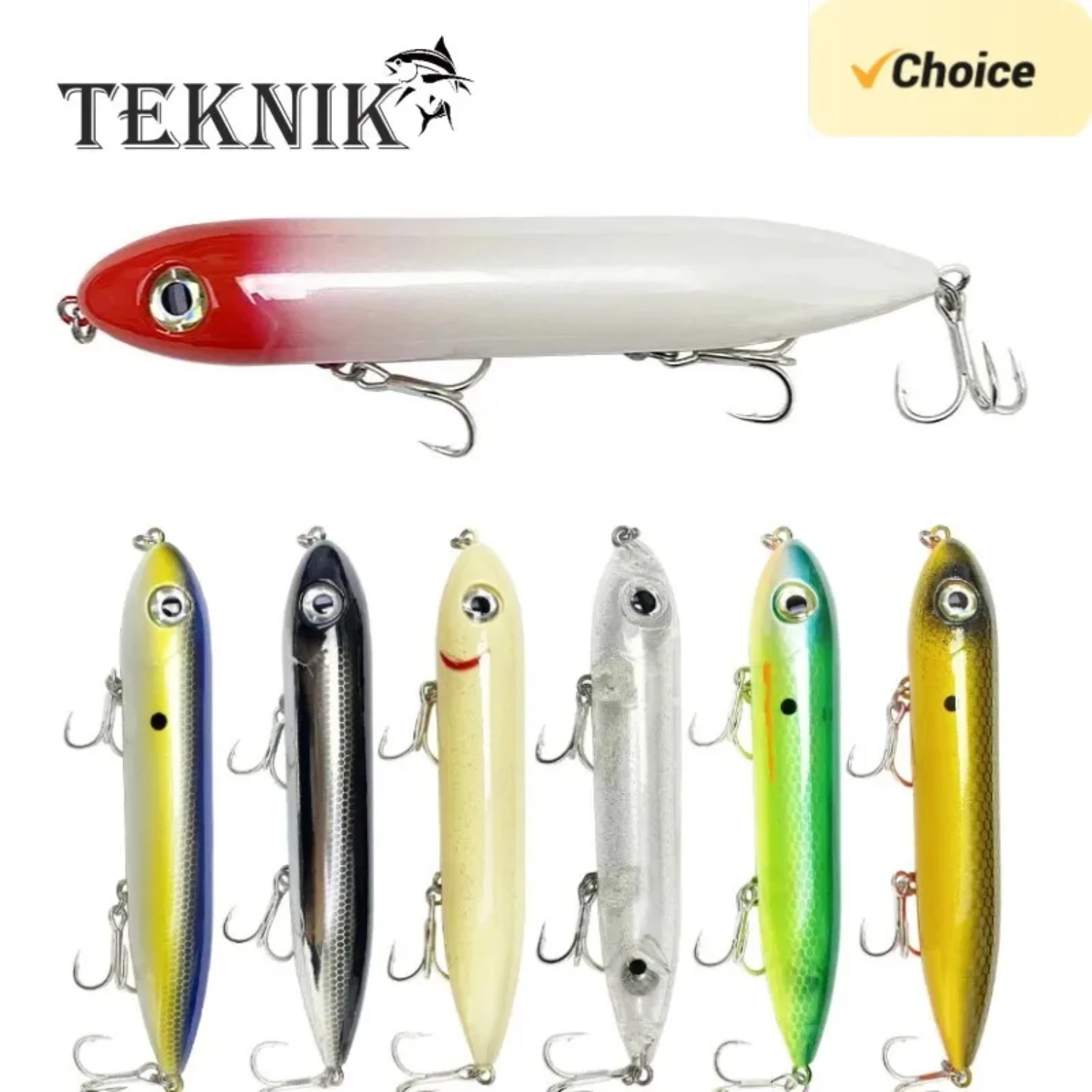 

Seabass Fishing lure 2024 Topwater Lure Surface Walk The Dog Bass StickBait WTD Pencil 126mm 26g Heddon Super Spook 126F