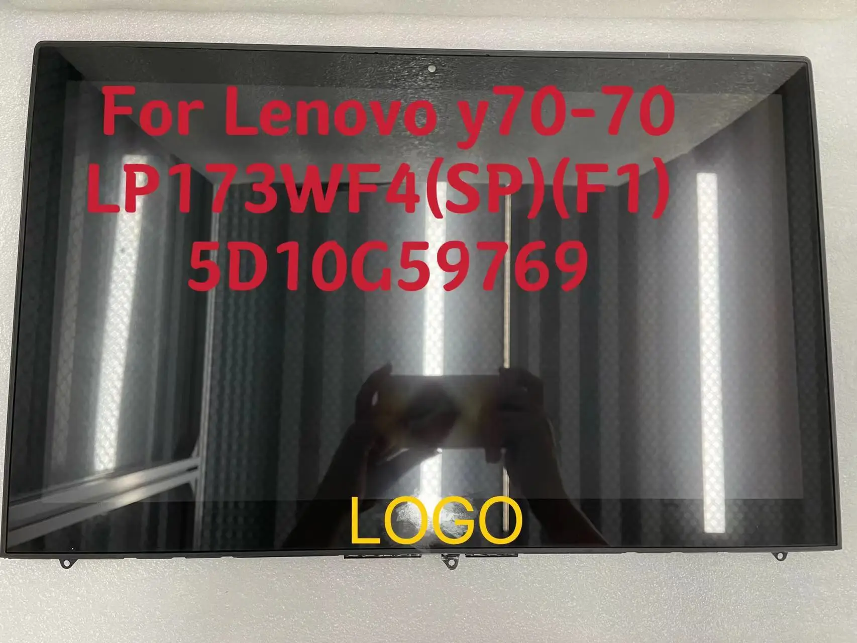 Dla Lenovo y70-70 y70 70 ekran dotykowy LCD zgromadzenie 17.3 "LP173WF4(SP)(F1) FRU 5D10G59769 nowy wyświetlacz led 80DU testowane