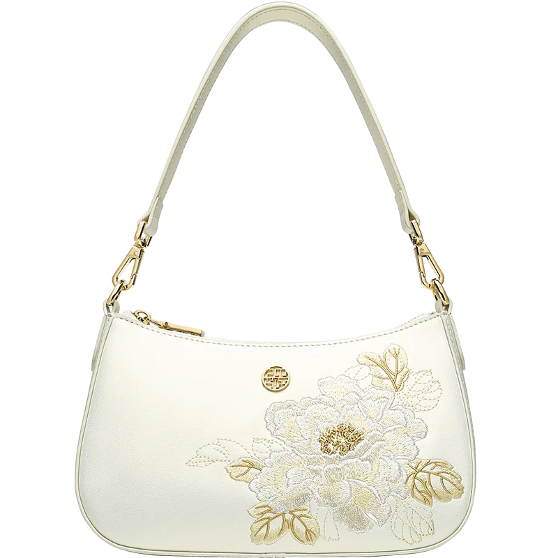 Luxury handbags women bags designer High quality Cowhide shoulder bag Vintage Floral Printin Cross-body bags