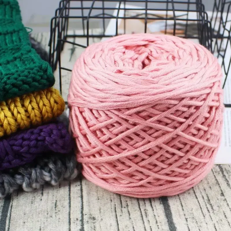 200g Milk Cotton Yarn16 Strands Handmade DIY Knitted Sweater Hat Coarse Knitting Yarn Soft Multi Strand Scarf Crochet Thread