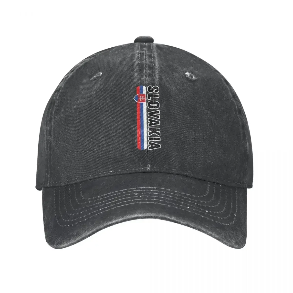 Slovakia Jersey Style Deluxe Flag Style Unisex Baseball Cap Distressed Washed  Cap Vintage Outdoor All Seasons Travel Sun Cap