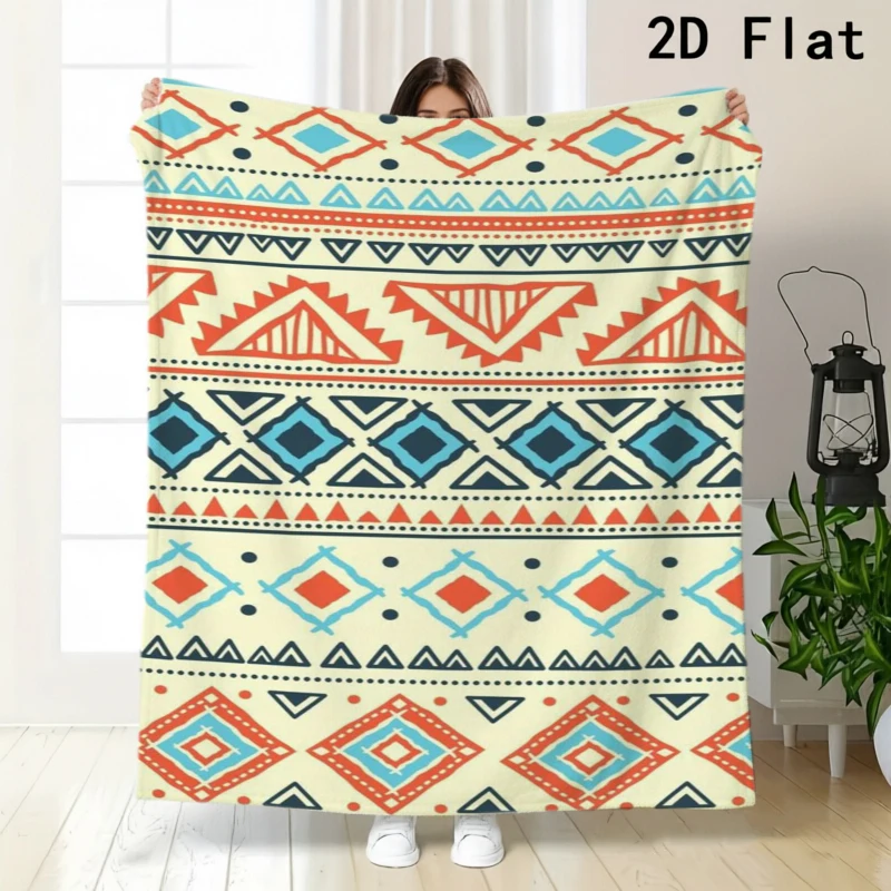 Pastel Navajo Striped Throw Bl - Home Office Guest Room 评论和价格