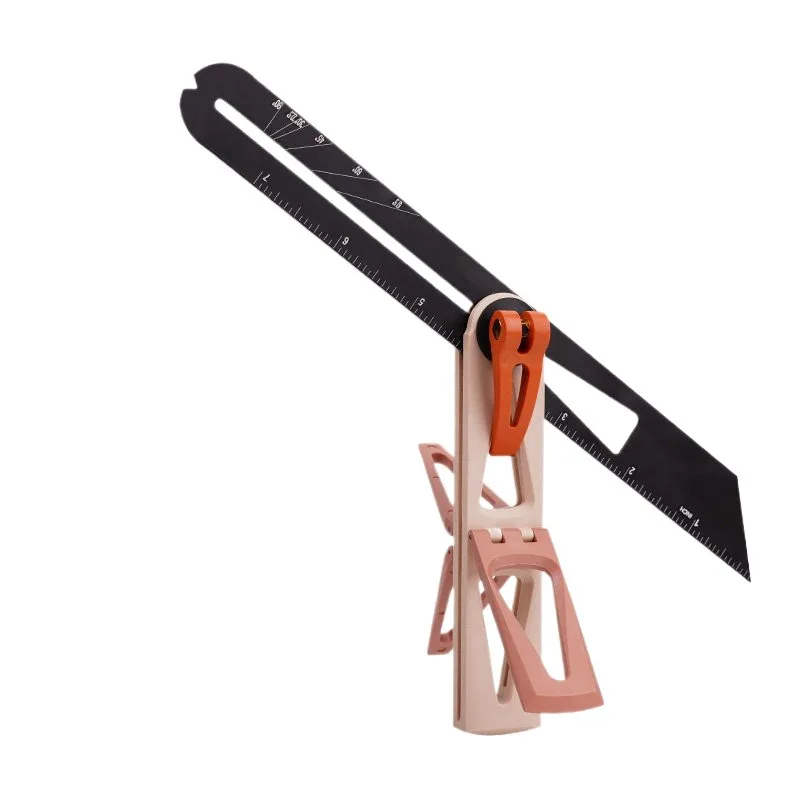 For Multi-purpose Gauge Angle Scribing Ruler High Precision Dovetail Gauge Woodworking Active Angle Ruler 45 degrees 90 degrees