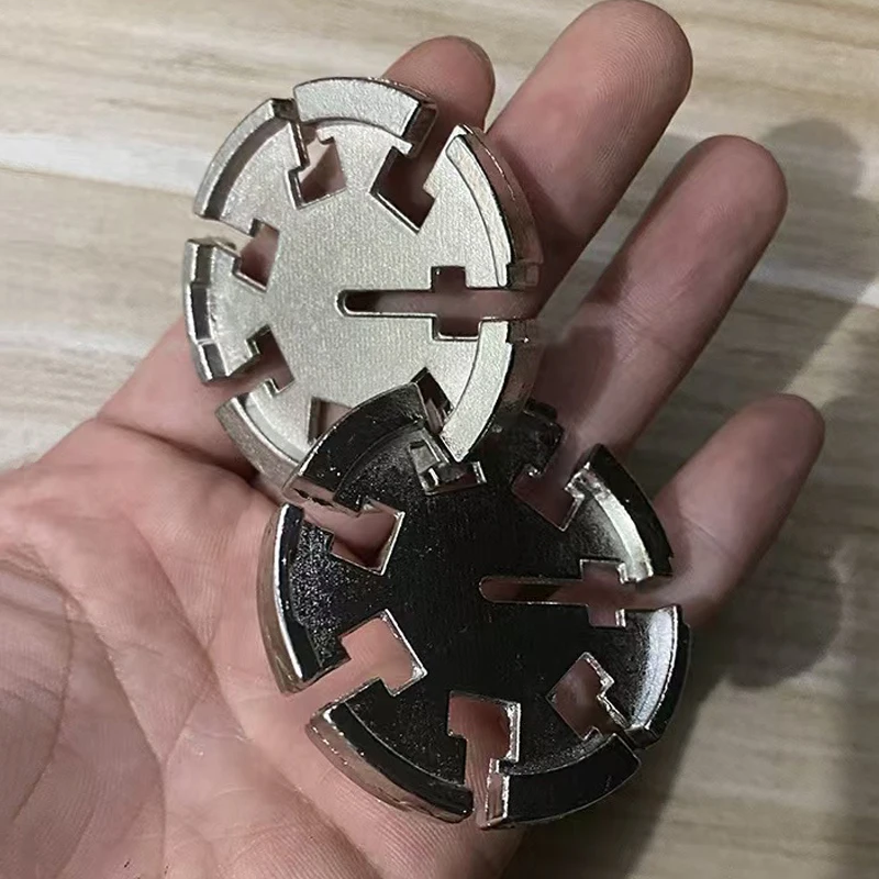 ماجيك صعب المعادن يلقي الألغاز 3 قطعة مجموعة الدماغ دعابة العقل الذكاء المنطق اختبار تفكيك ألعاب لعب للأطفال المراهقين الهدايا