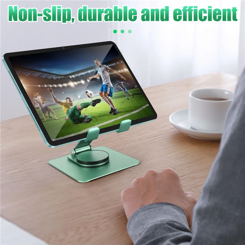 ABT-360° Rotating Tablet Stand Adjustable Portable Acrylic Desktop Stand For Tablets Up To 12.9 Inches