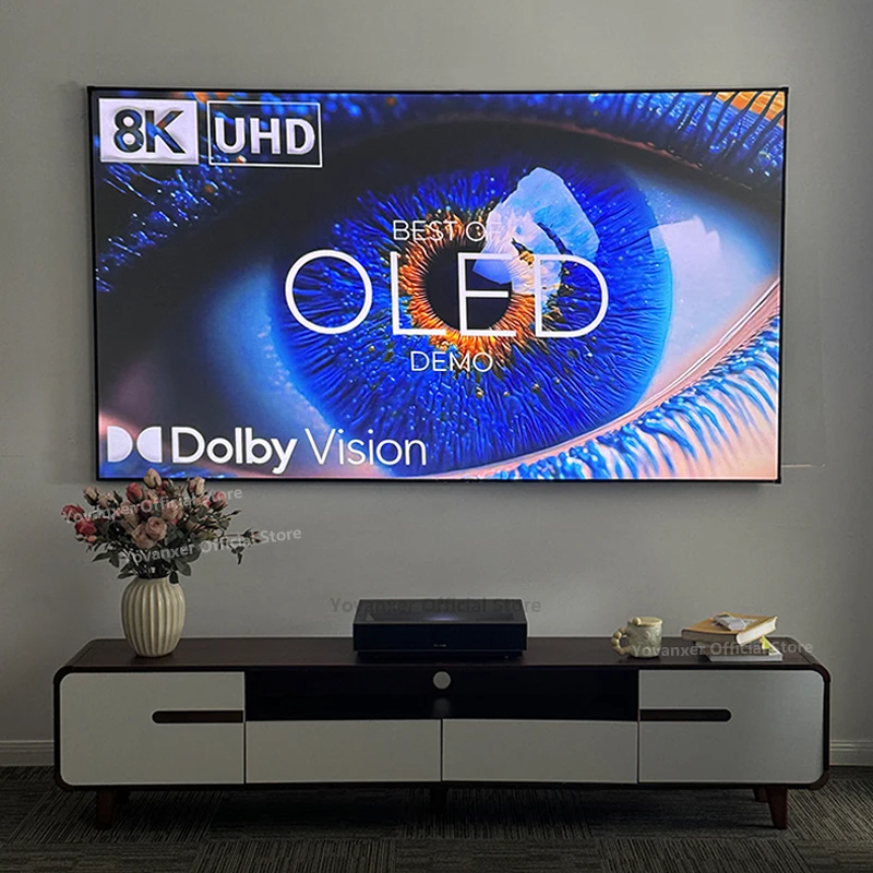 80-дюймовый новый проекционный экран Fresnel 5.0 Pro ALR UST для ультракороткофокусного лазерного проектора 16:9 4K 8K HD