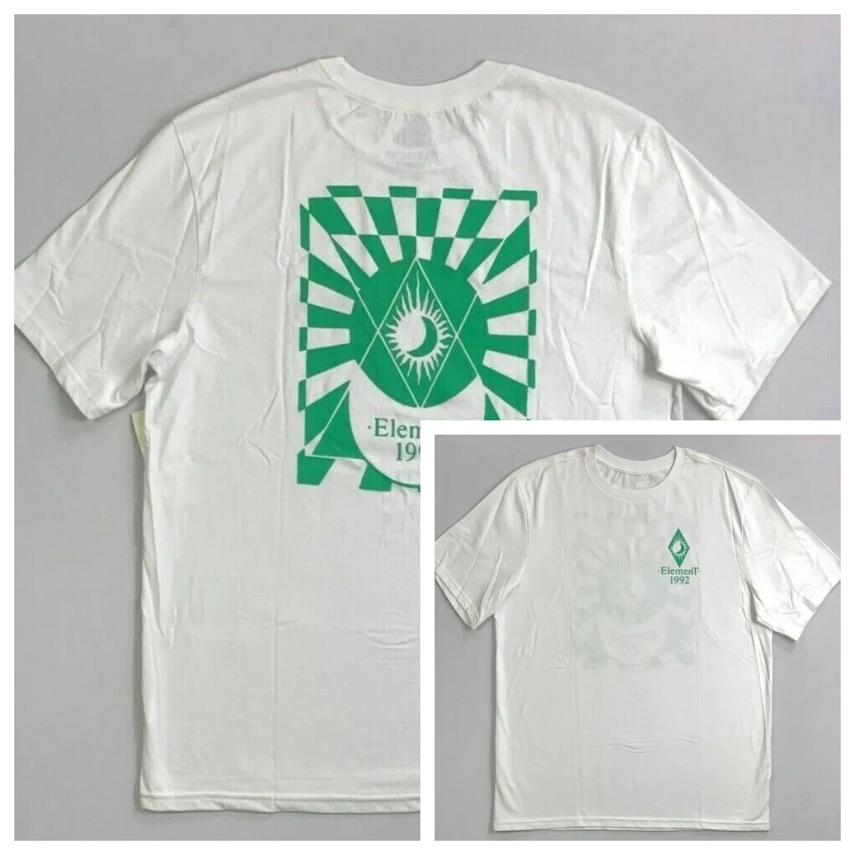 Hot Men's Element Regular Fit Cotton T-Shirt Graphic Cotton T-shirt High-end Luxury Unisex Style Both of Men and Women