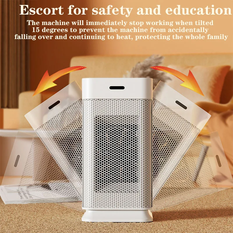 electric heater with timing and multi-speed adjustment function with fan and night light Room heater Portable heater PTC ceramic