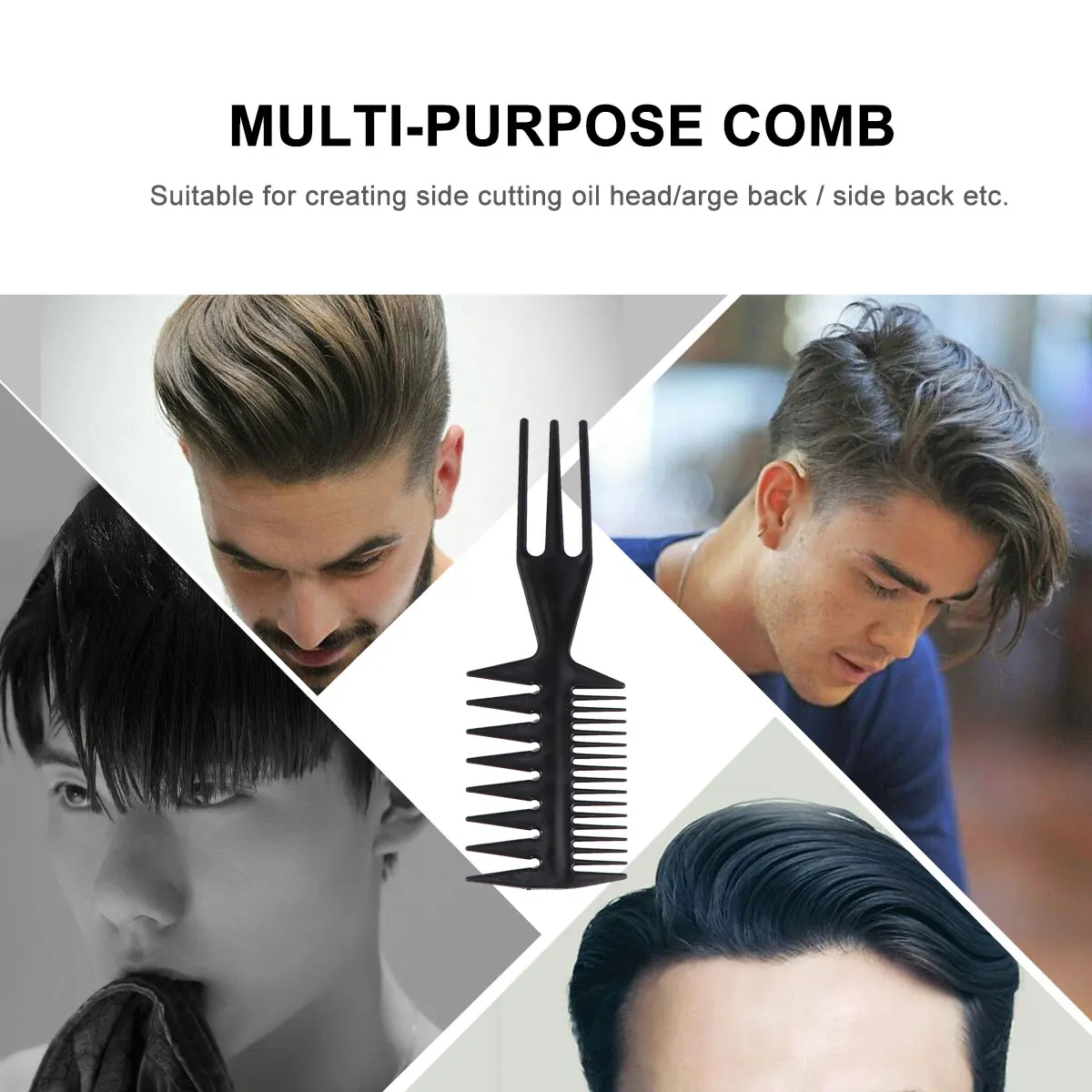 

1 set 1 set Plastic Hair Comb Clip Set Heat-Resistance Anti-Static Styling Durable Teeth Portable For Travel Salon Home Use