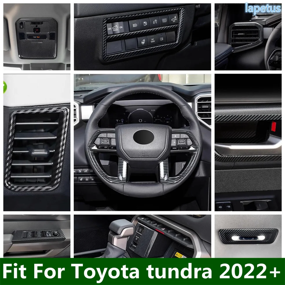 

Air Conditioner AC Vent Inner Door Handle Bowl Steering Wheel Head Light Lamp Button Cover Trim For Toyota Tundra 2022 - 2025