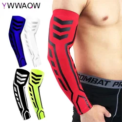 1PC Sports Arm Compression Sleeve Basketball Cycling Arm Warmer Summer Running UV Protection Volleyball Sunscreen Bands