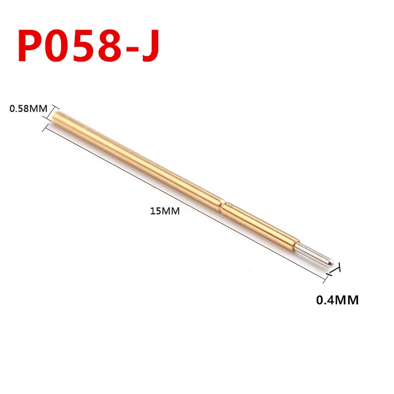 

100 шт./упаковка, стандартный пружинный тестовый зонд 0,58 мм PCB Pogo Pin