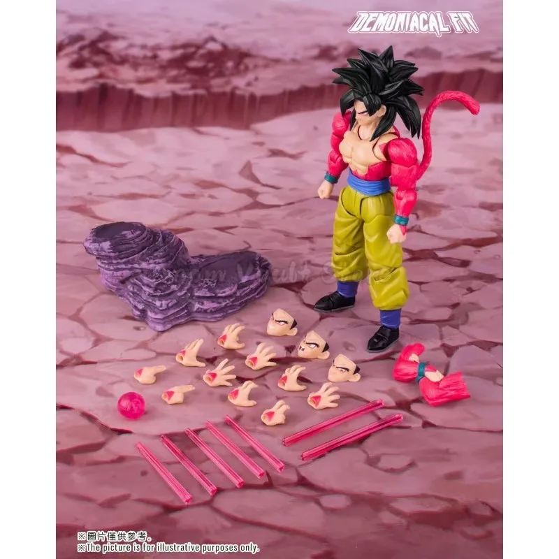 Demoniacal Fit Son Goku SSJ4 Action Figures Dragon Ball GT Super Saiyan Anime Figure Untamed Power DBZ Plastic Toys Gift view 4
