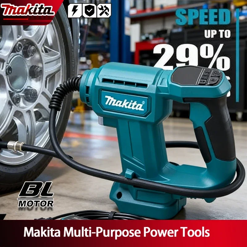 

Makita Cordless Air Pump Portable Car Tire Inflator Air Compressor With Digital Display Inflatable Pump For 18V Bettery