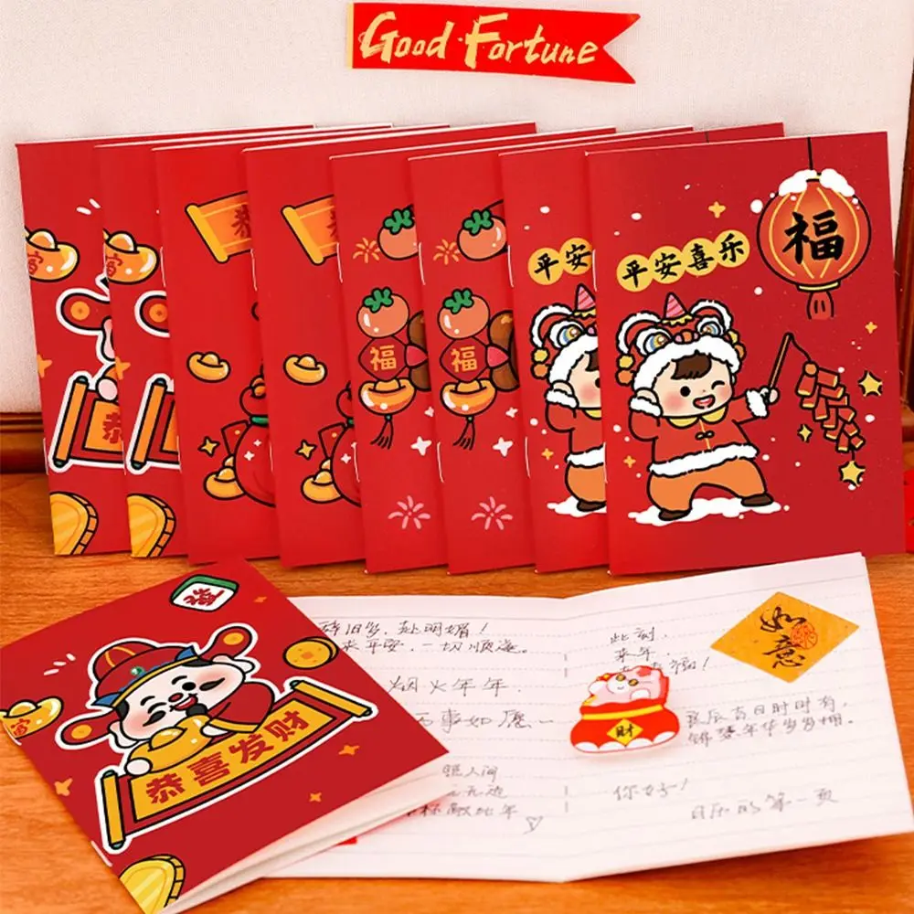 

Cartoon 16 Sheets Pocket Notebook Loose-leaf Blank Inner Page Mini Notebook Square Memo Pad School Office