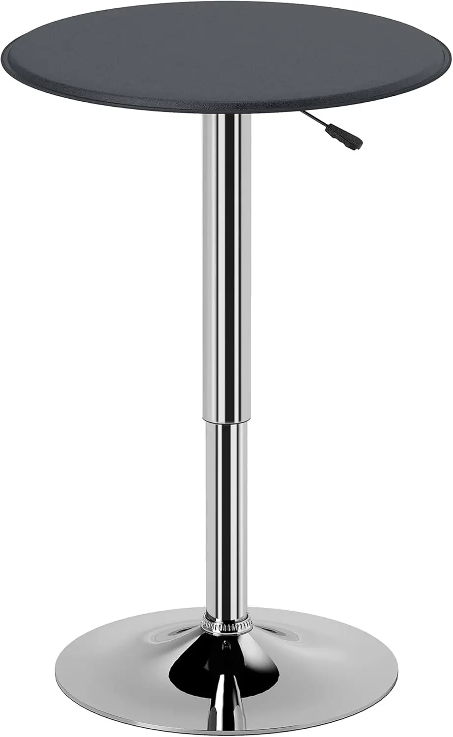 

Adjustable Height 360° Swivel Round Bar Table for Living Room Dining Bar Bistro, Black