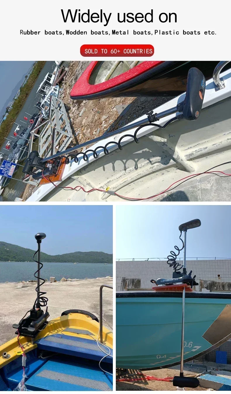 Haswing 55Lbs GPS Electric Trolling Motor,Remote Control,Bow Mount 50736-137/152 Cayman-B