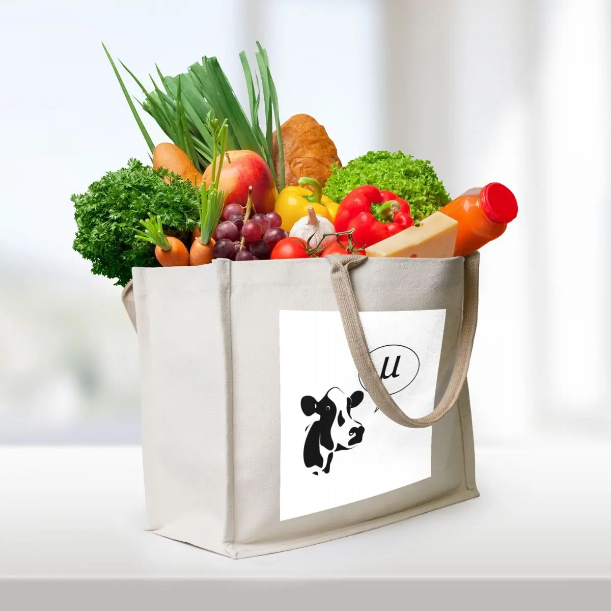 Scientific Cow Goes Mu Tote Bag handbag bag luxury women tote bag