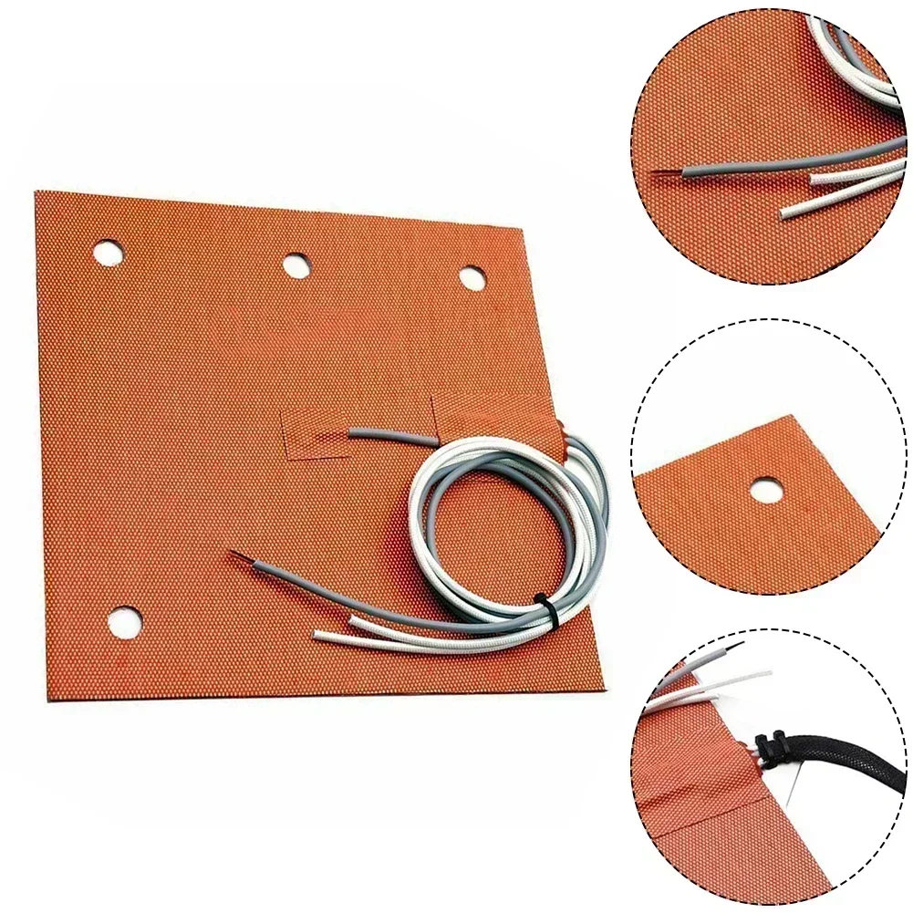 

1 шт. силиконовая грелка 235 мм 250 Вт 3-точечная платформа с подогревом для Crealit Y 3/ PRO-5 обустройство дома 235*235 мм