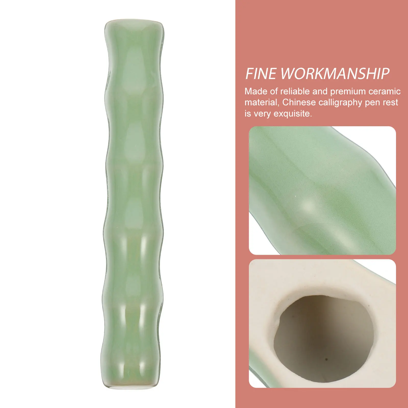 السيراميك الخيزران المشترك حامل قلم الخط رائعة مسند القلم الصغير لأقلام الحبر اللوحة فرش مكتب منظم هدية
