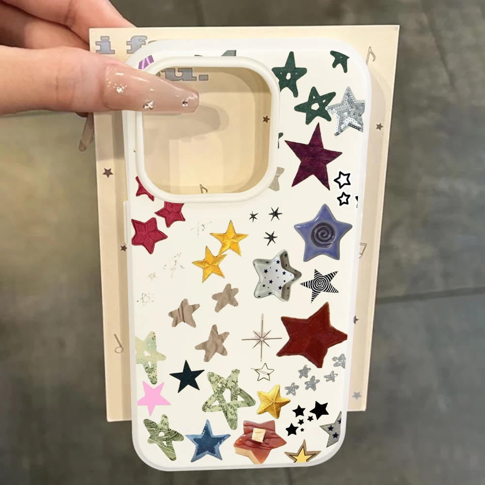 Für Samsung Galaxy S21 S26 S25 S24 S23 S22 Ultra Plus FE Hülle Retro Sterne Luxus-Cover Für A37 A36 A54 A55 A56 Stoßfeste Schutzhülle – Detail 4
