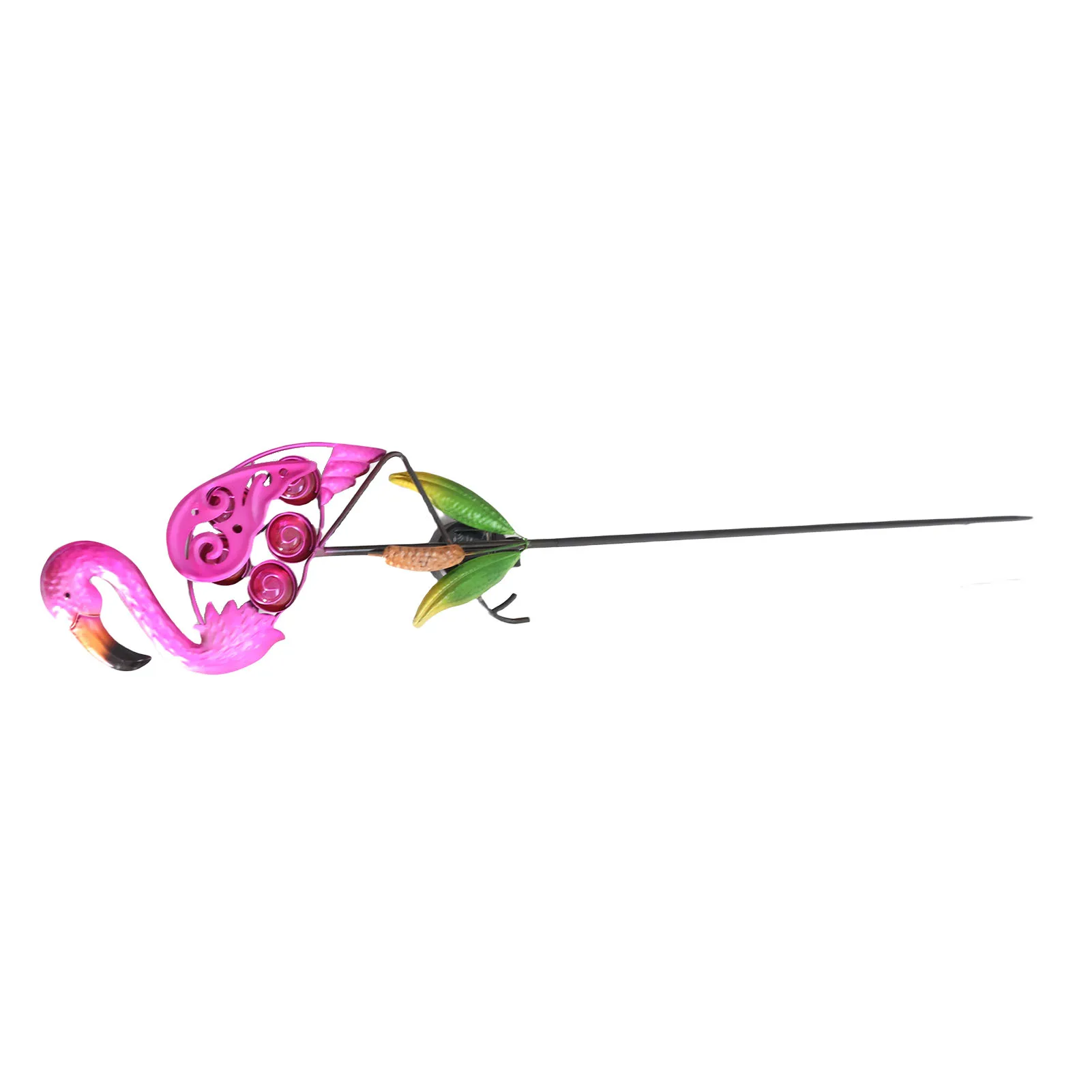 Outdoor Solar Flamingo Garden Light LED Hollow Metal Lawn Stake Lamp Waterproof Decorative Landscape Yard Light view 6