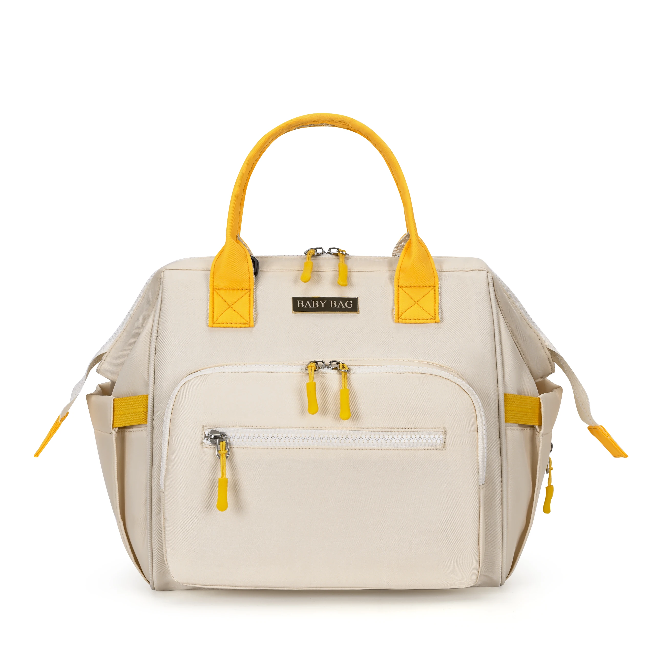 

Одинарная вместительная сумка для малыша, сумка через плечо, повседневная сумка, функция разделения сухих и влажных вещей, изоляция для бутылочек.