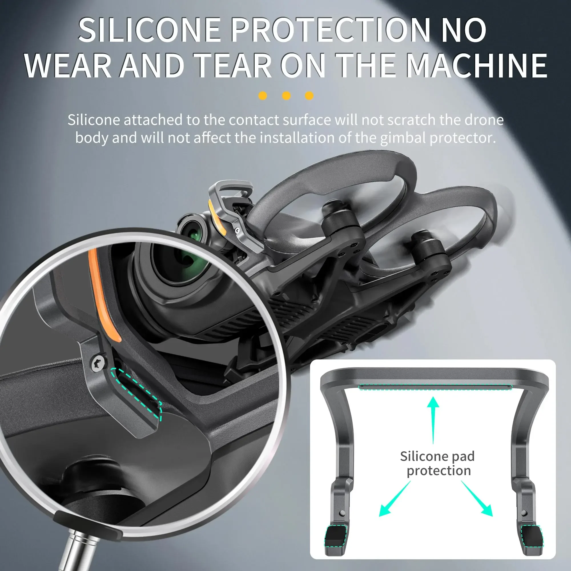 STARTRC-واقي ممتص الصدمات من سبائك الألومنيوم للطائرات بدون طيار ، حماية عدسة الكاميرا ، DJI AVATA 2 ، ملحق الطائرة بدون طيار