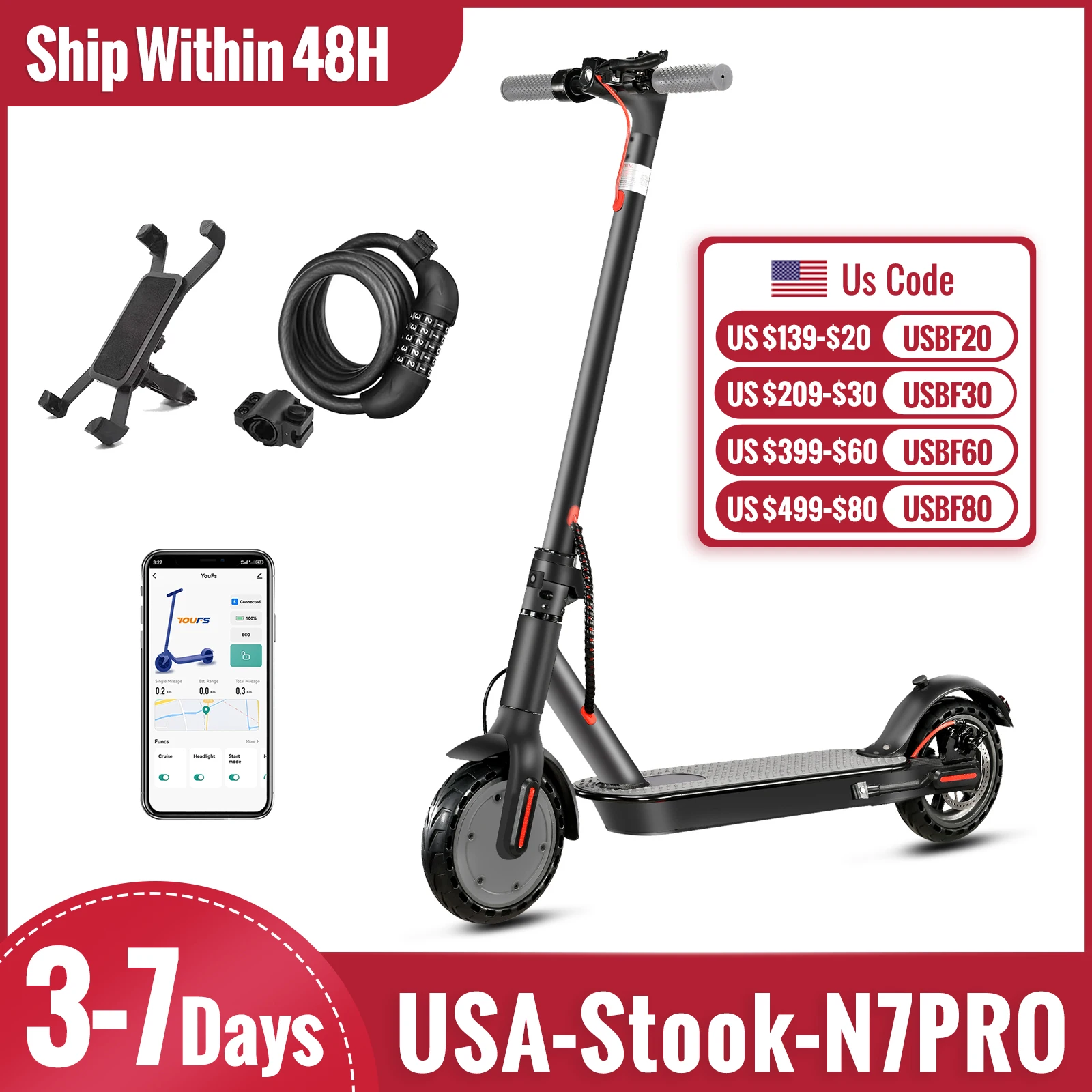 SUNNIGOO Electric Scooters, Max Range 21Miles, Powerful 350W Motor, Max Speed of 30 km/h, Commuting Escooter For Adults Gifts