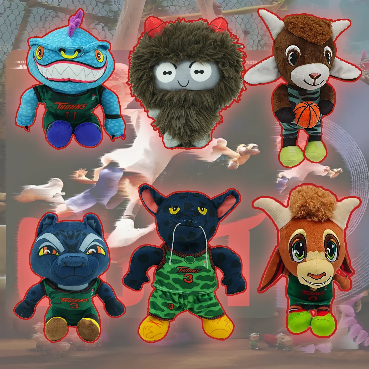 

New Goat Plush Toys Cute Will Stuffed Dolls Cartoon Panther Animals Dolls Cool Movie Plushie Children's Day Gifts