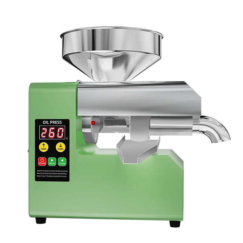 4kg/h Stainless Steel Small Oil Extraction Machine for Soybeans Sesame Seeds and Rapeseed Oil Press Is Suitable