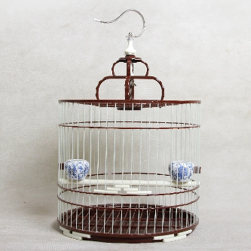 Plastic Round Bird Cages Quail Budgie Decoration Portable Luxury Bird Cages Southe Park Outdoor Jaula Pajaro Pet Products WZ50BC