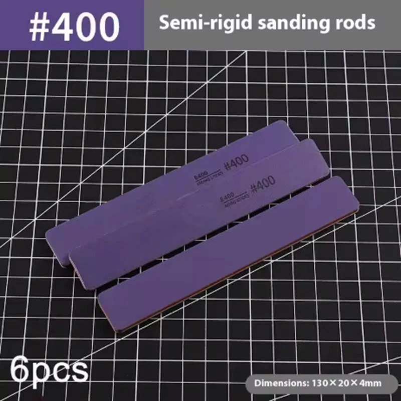 Pręty szlifierskie półsztywne MS-E400-1500, plastikowe pręty do polerowania modeli, narzędzia do samodzielnego montażu i budowy modeli. — zdjęcie 6