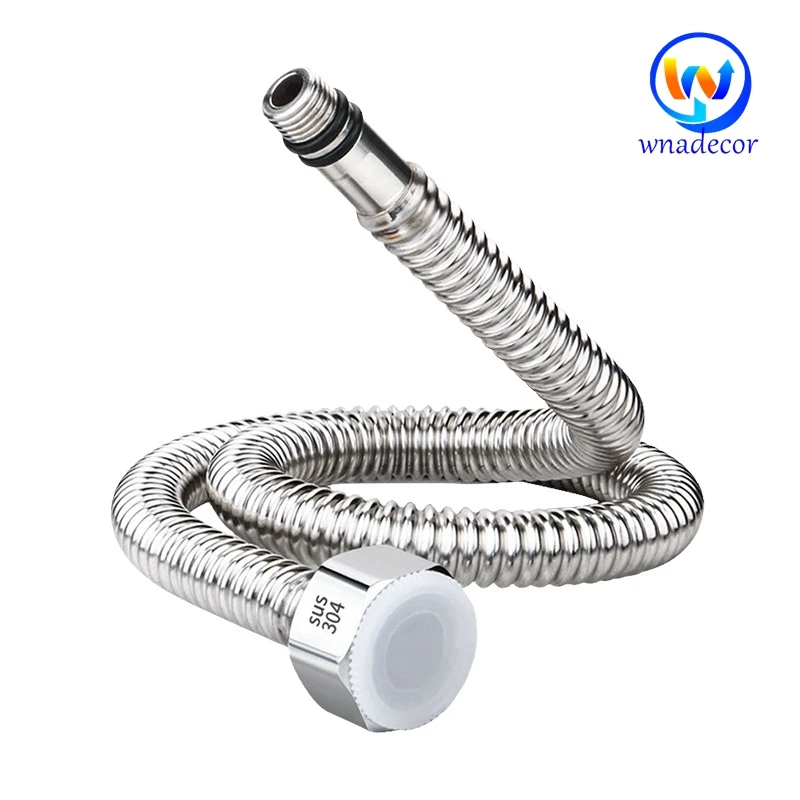 

304 Stainless Steel Pointed Corrugated Hose Cold And Hot Water Faucet Explosion-proof Inlet Tube Sink Washbasin Upper Water Pipe